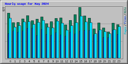 Hourly usage for May 2024