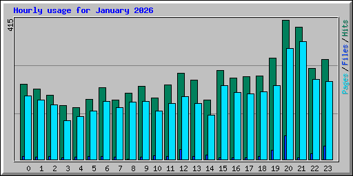 Hourly usage for January 2026
